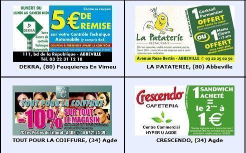 Coupons de reductions a telecharger